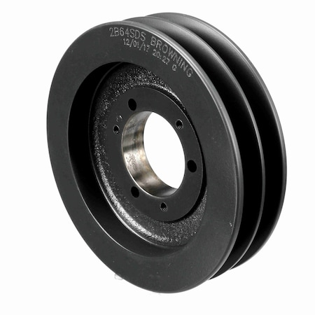 Browning 2 Groove Cast Iron Bushed Bore Multiple Sheave, 2B64SDS 2B64SDS